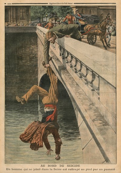 On the Brink of Suicide, illustration from 